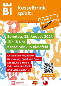 Plakat Kesselbrink spielt! 2023 - Favorit BiU mit Änderungen Presseamt